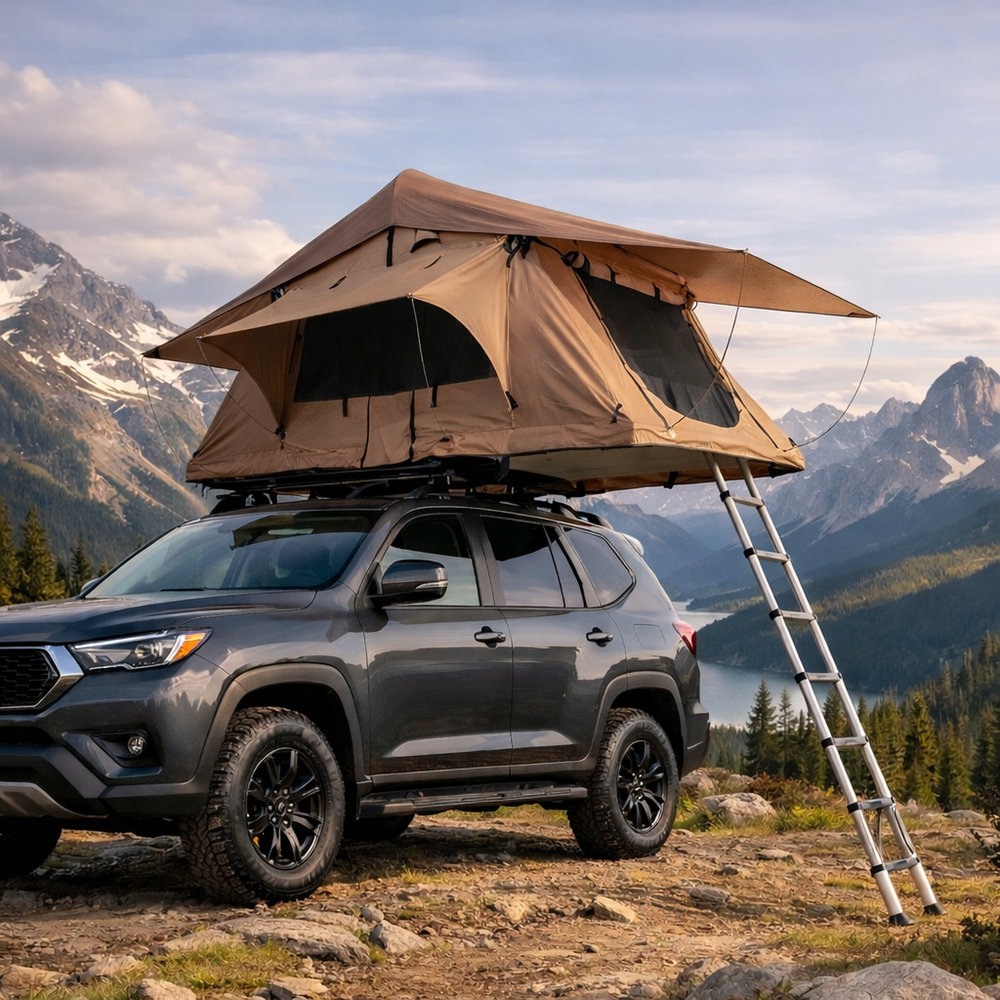 Tente de toit rigide 2 places pour SUV & 4x4 – Étanche, isolation thermique