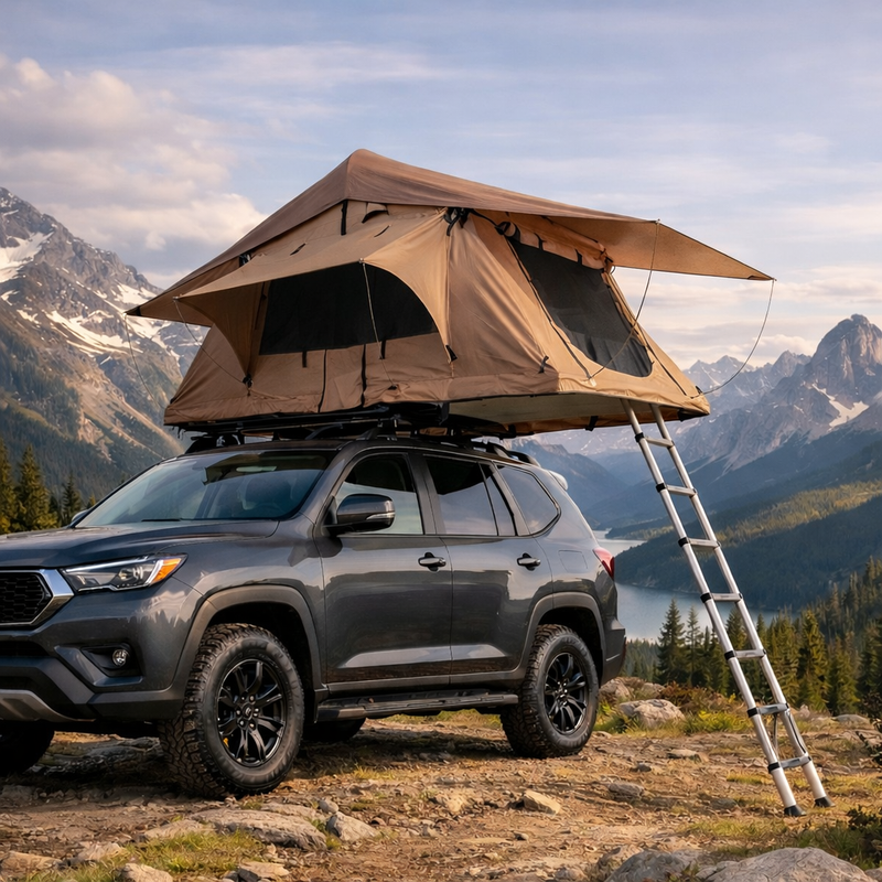 Tente de toit rigide 2 places pour SUV & 4x4 – Étanche, isolation thermique - vue 2