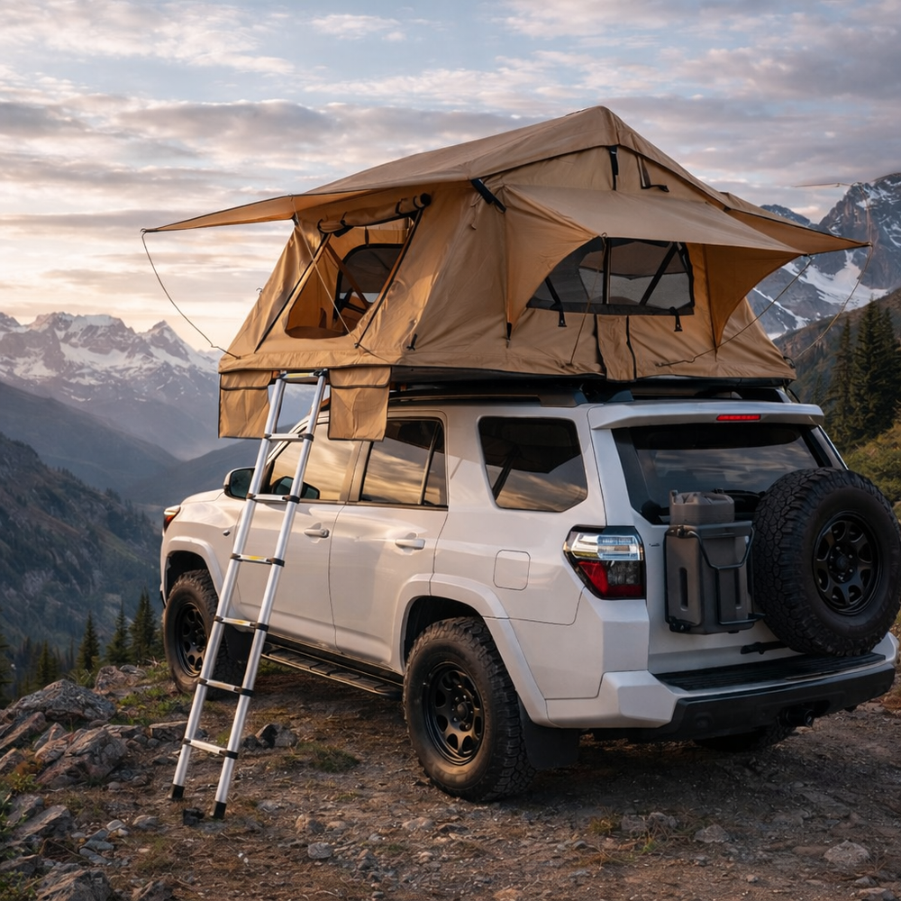 Tente de toit rigide 2 places pour SUV & 4x4 – Étanche, isolation thermique