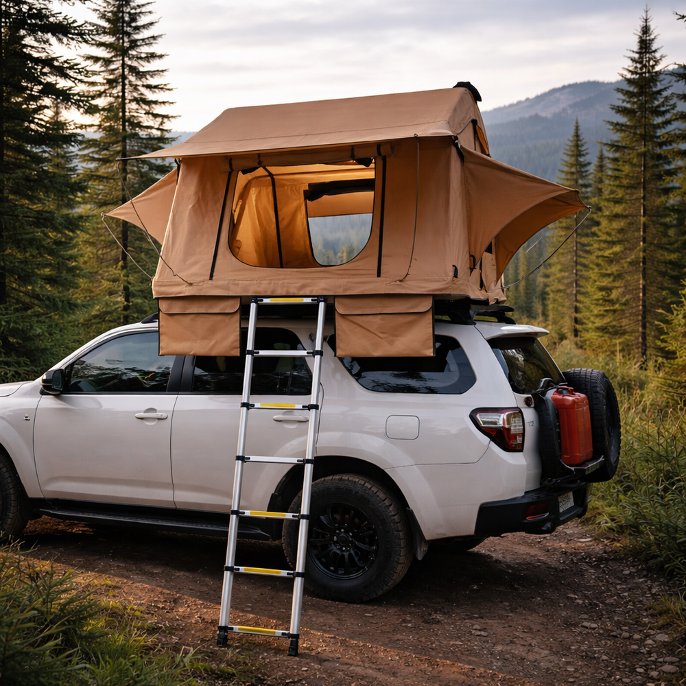 Tente de toit rigide 2 places pour SUV & 4x4 – Étanche, isolation thermique