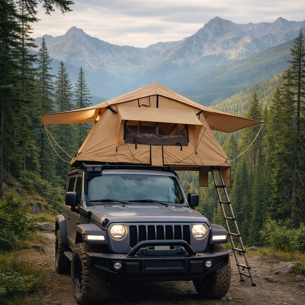Tente de toit rigide 2 places pour SUV & 4x4 – Étanche, isolation thermique